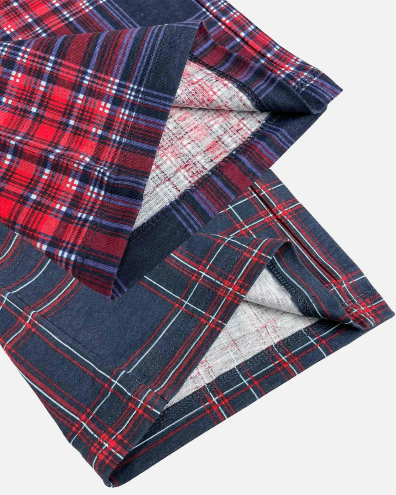 Image 12 of - mensnightwearpantnavyburgundy12jpg