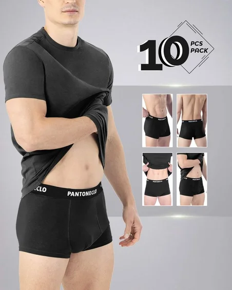 Men’s 10 Pcs Pack Cotton Elastane Boxer