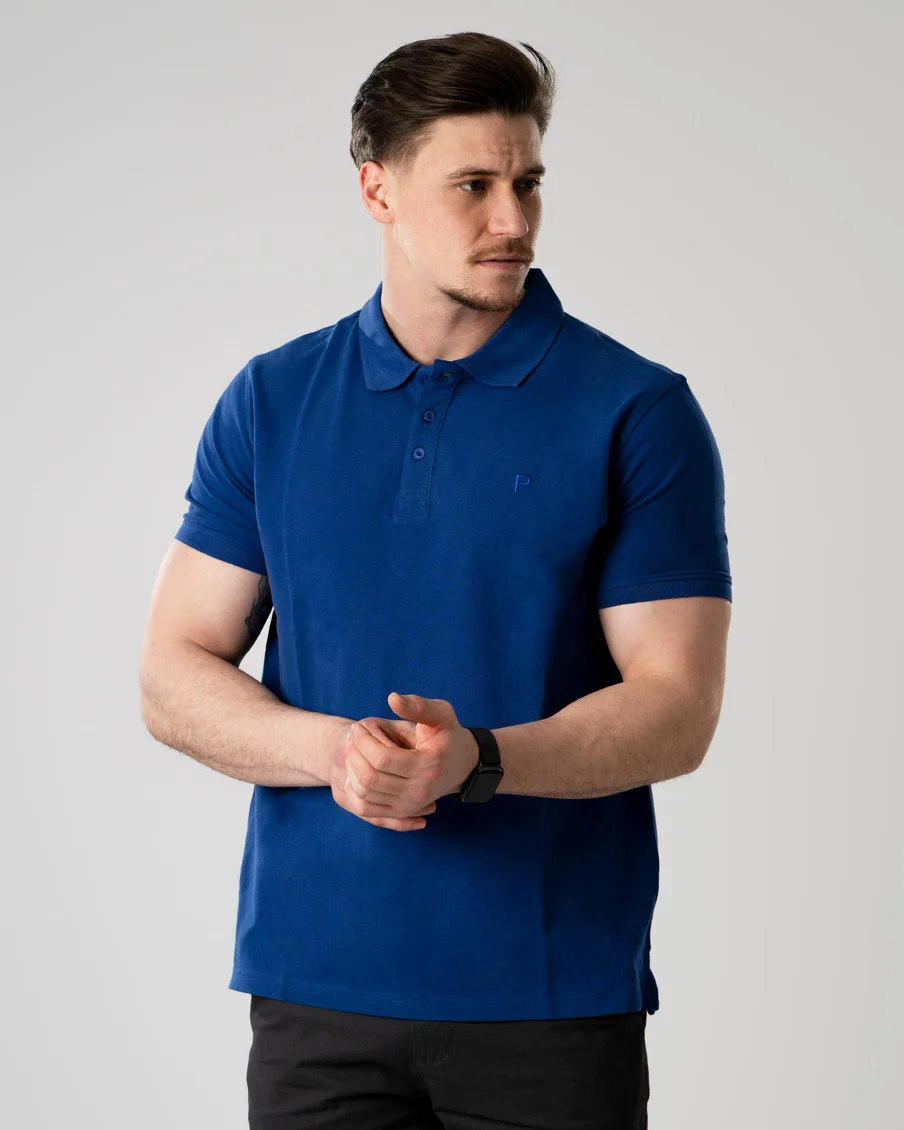 Image 2 of - menspoloshirtltblue4jpg