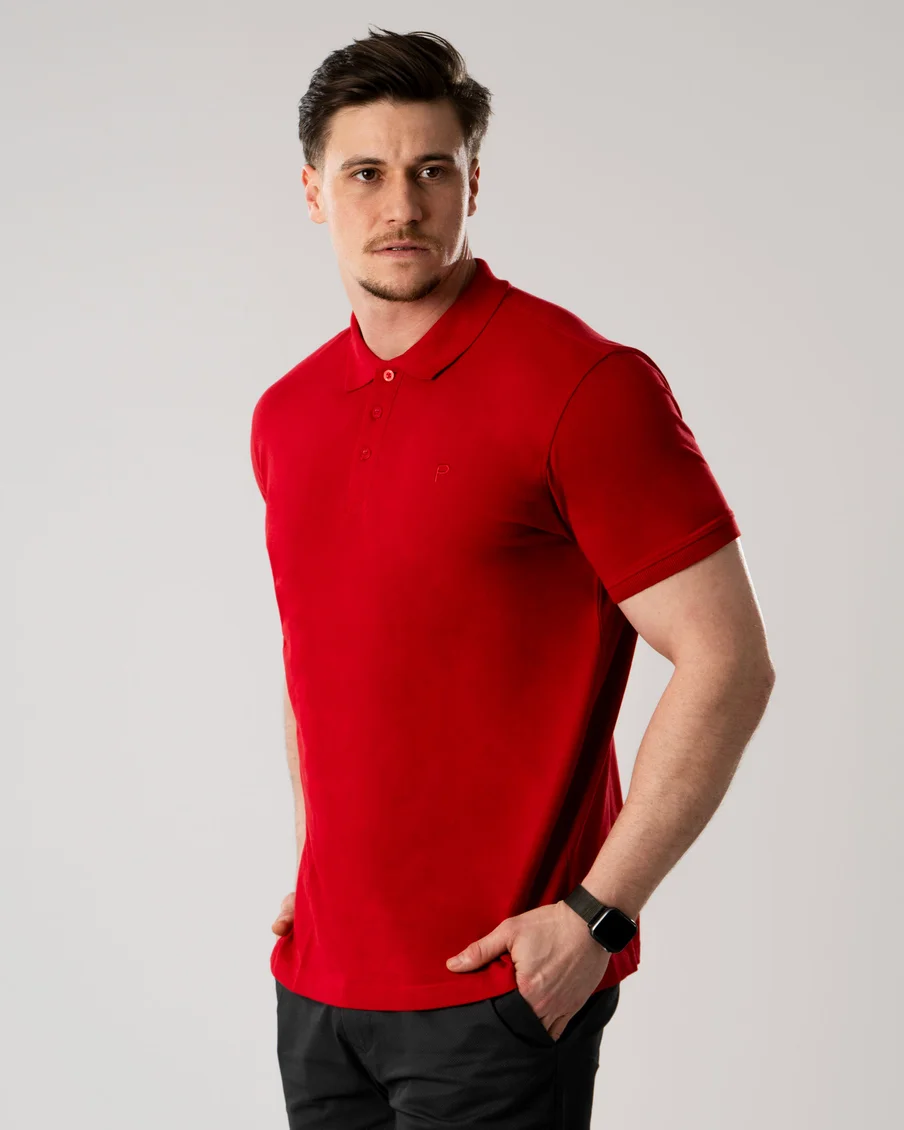 Image 4 of - menspoloshirtred2jpg