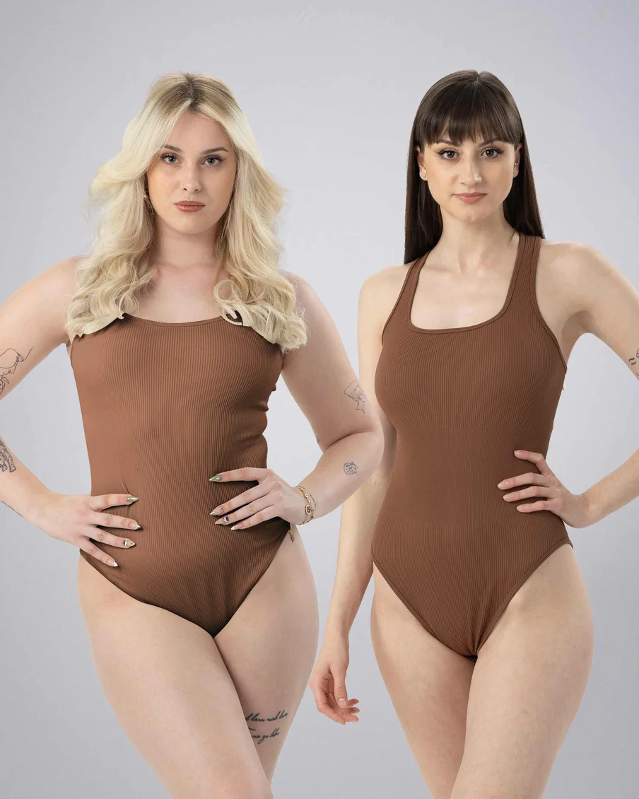 Image 2 of - ladiesbodysuitbrownchina2jpg