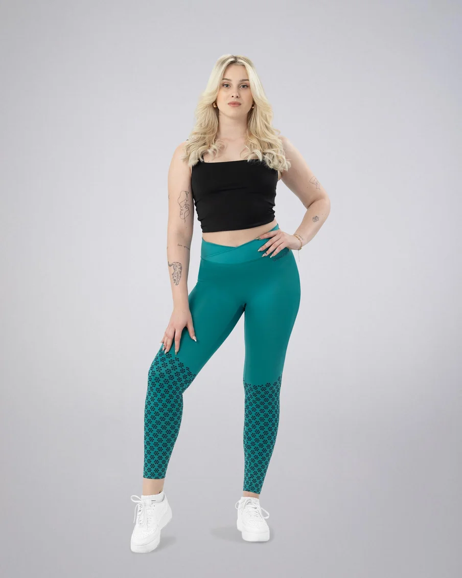 Image 1 of - ladiesleggingbayoudotprint1jpg