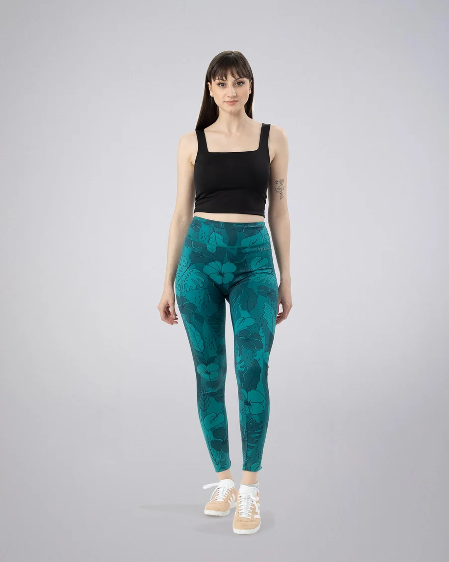 Image 4 of - ladiesleggingbayouflowerprint4jpg