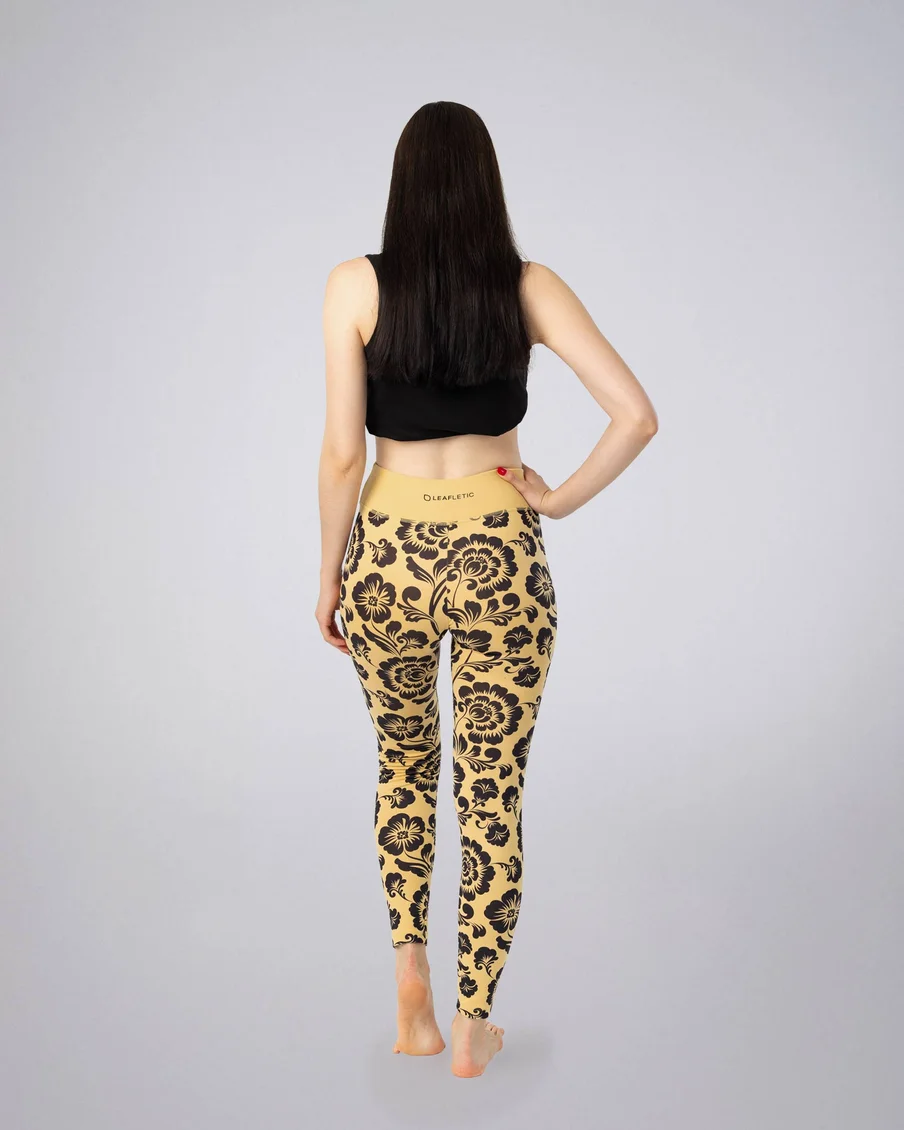 Image 5 of - ladiesleggingcurryprinteddesign5jpg