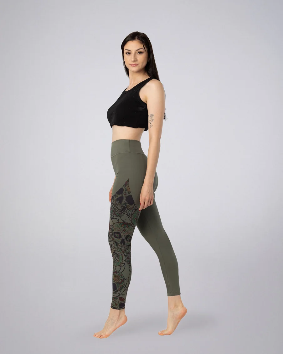 Image 5 of - ladiesleggingmulledbasilscalpprinted5jpg