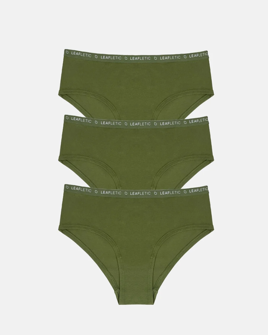 Image 4 of - ladiesmidrisehipstersbriefcottonbasilun2jpg