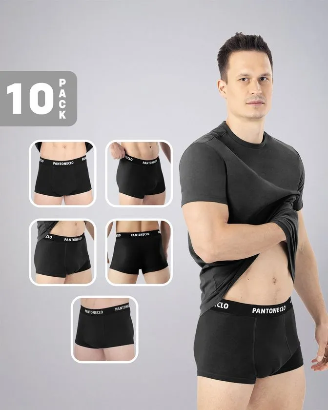 Moške bombaž-elastan boksarice – paket 10 kosov