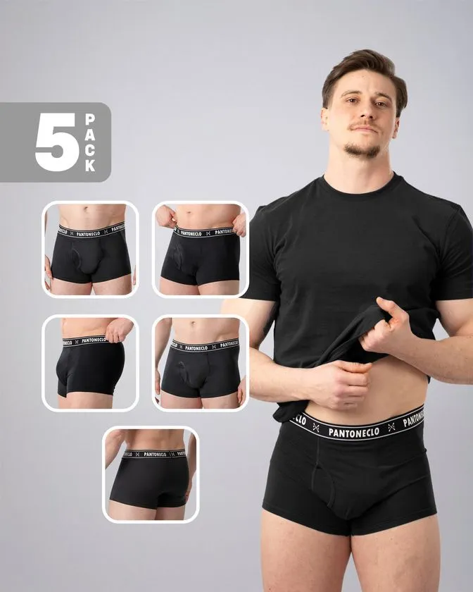 Moške bombaž-elastan boksarice - Paket 5 kosov
